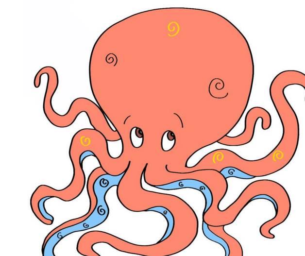 章鱼简笔画图片大全 章鱼简笔画图片大全彩色可爱