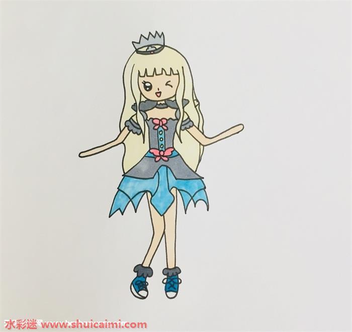 白光莹怎么画 白光莹简笔画步骤