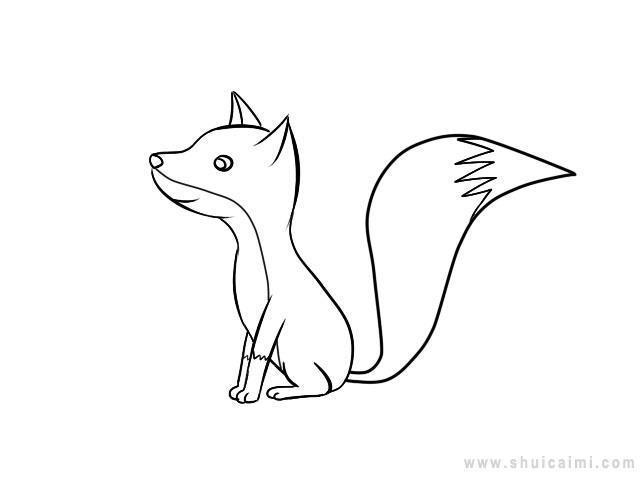 狐狸简笔画怎么画 狐狸简笔画步骤