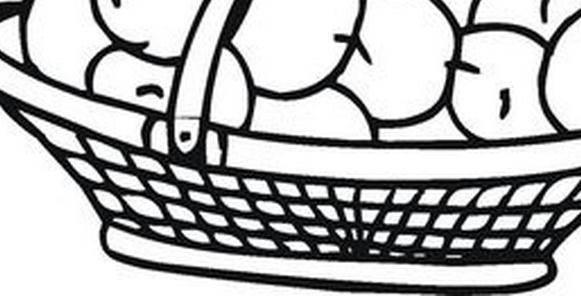 果篮简笔画 丰收果篮简笔画