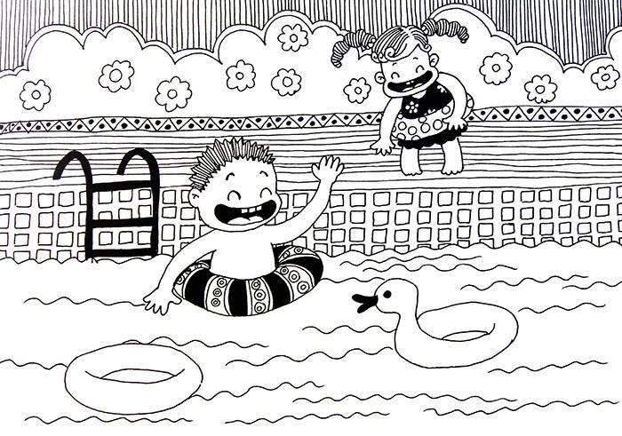 游泳简笔画 游泳简笔画图片大全