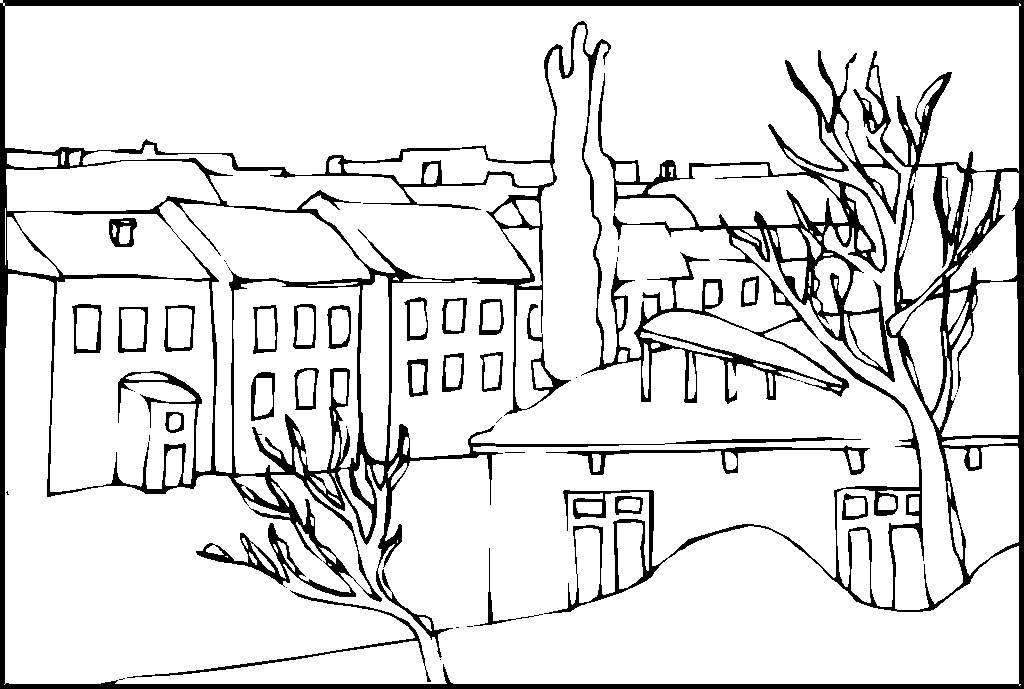 风景简笔画图片大全 风景简笔画图片大全带颜色