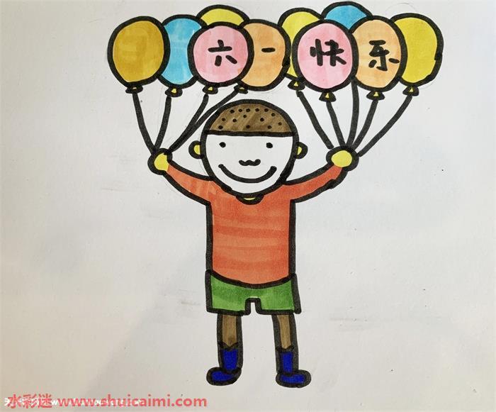 迎六一怎么画 迎六一简笔画画法
