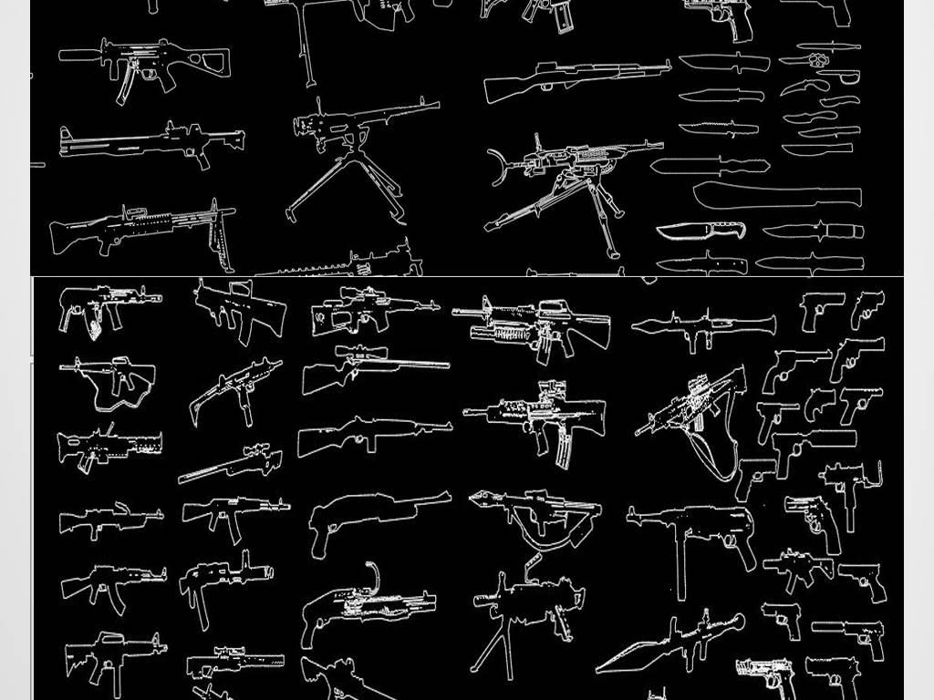 枪支简笔画 枪支简笔画图片