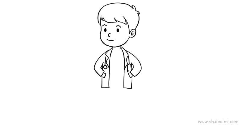 男医生儿童画怎么画 男医生简笔画好看