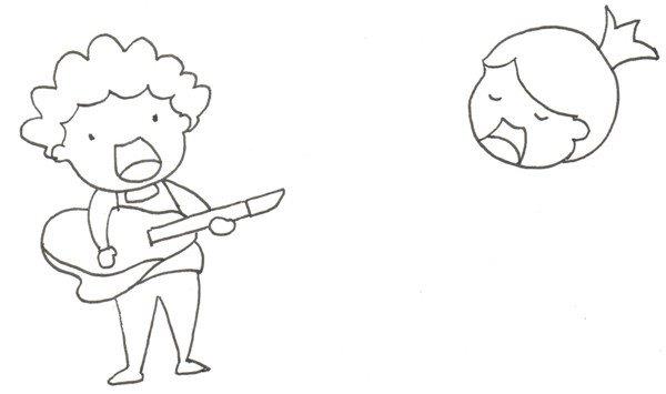 乐队组合的简笔画怎么画 乐队组合的简笔画画法