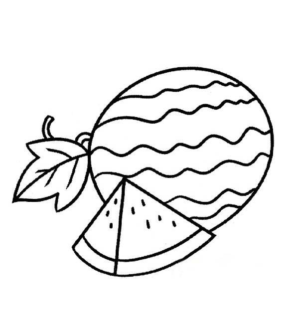 西瓜怎么画简笔画 切开的西瓜怎么画简笔画