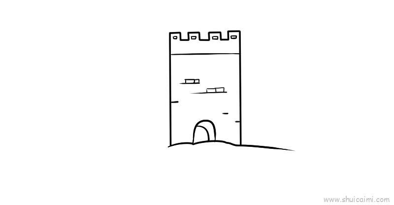 万里长城儿童画怎么画 万里长城简笔画简单