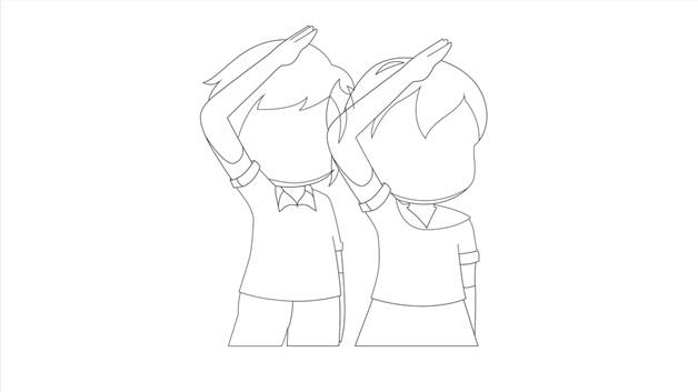敬礼简笔画怎么画 敬礼简笔画简单