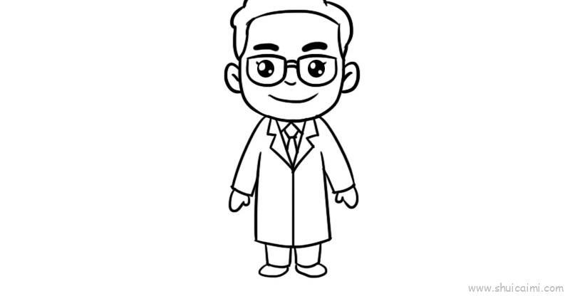 医护人员儿童画怎么画 医护人员简笔画步骤