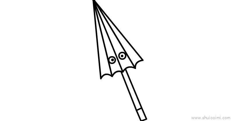 雨伞儿童画怎么画 雨伞简笔画好看