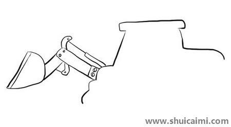 推土机儿童简笔画