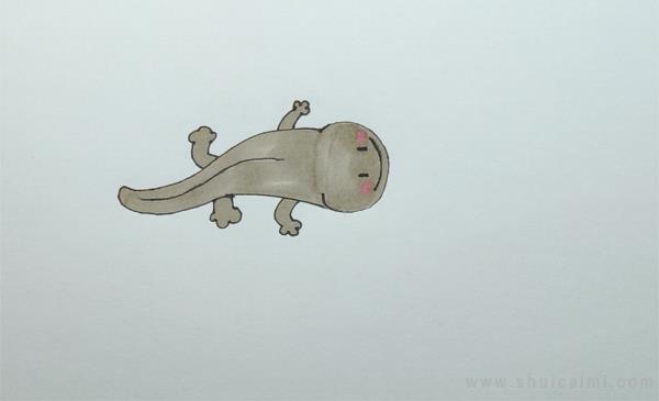 娃娃鱼简笔画怎么画 娃娃鱼简笔画画法