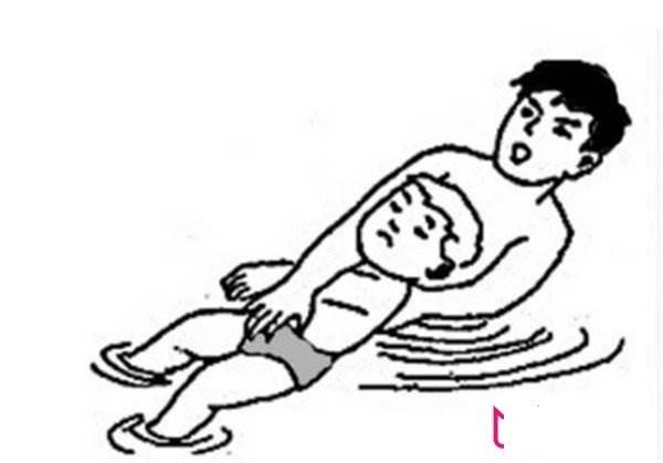 溺水简笔画 小孩溺水简笔画