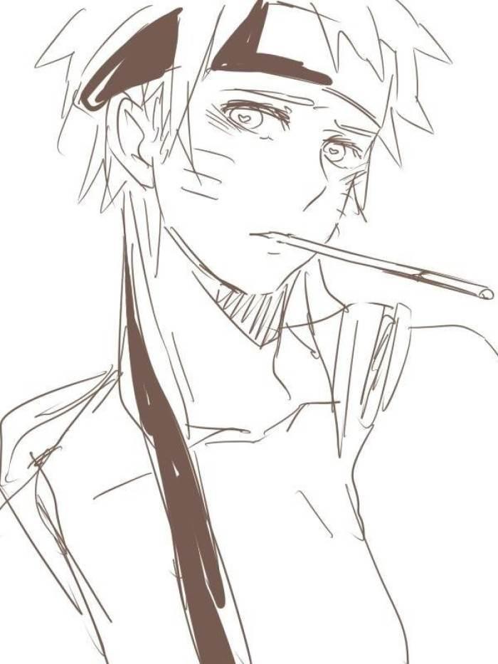 鸣人简笔画 鸣人简笔画九尾模式