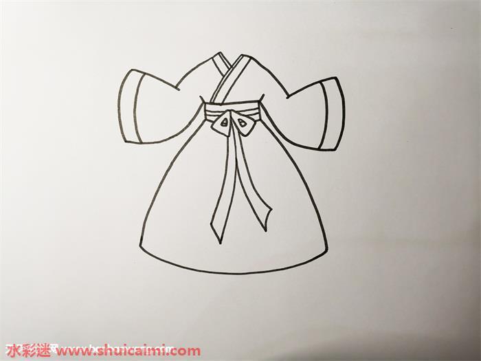 古装衣服怎么画 古装衣服简笔画彩色