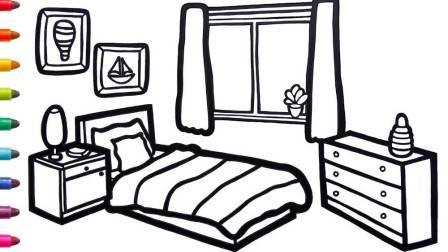 卧室简笔画 卧室简笔画图片大全