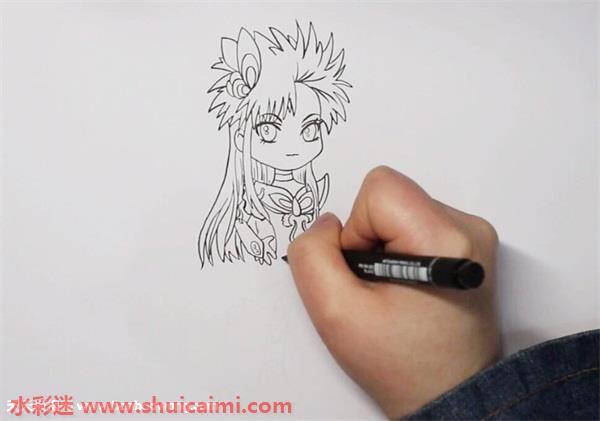 黑魔仙小月怎么画 黑魔仙小月简笔画步骤图