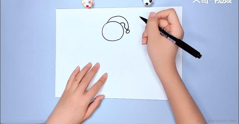 堆雪人儿童画怎么画 堆雪人简笔画步骤