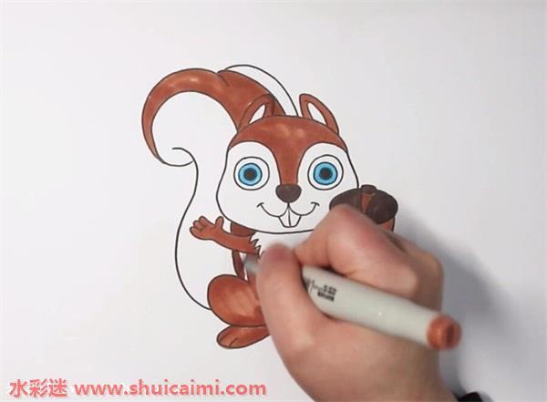 松鼠怎么画 松鼠简笔画步骤图