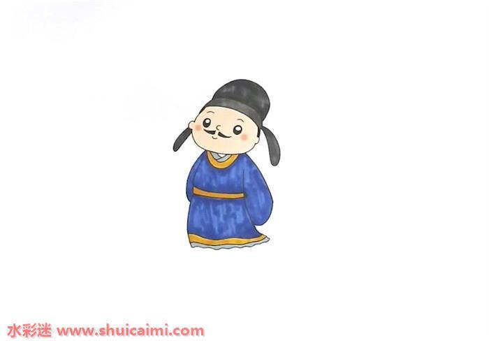 杜牧怎么画 杜牧简笔画画法
