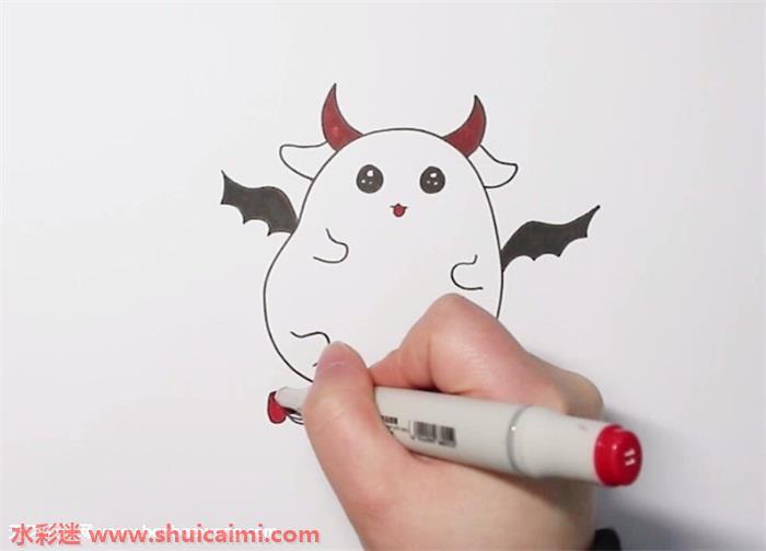 Q版小恶魔怎么画 Q版小恶魔简笔画彩色