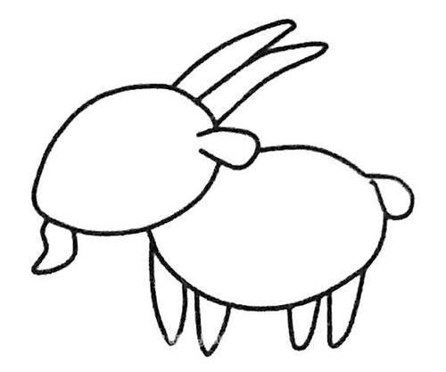 山羊的简笔画图片大全 山羊的简笔画简单又好看