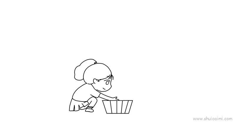 给妈妈洗脚教程儿童画怎么画 给妈妈洗脚教程简笔画简单