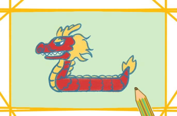 龙舟简笔画图片大全 龙舟简笔画图片大全涂色