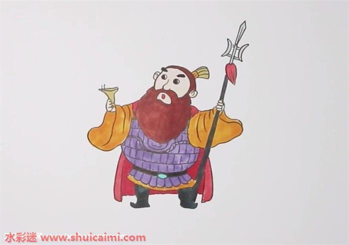 曹操怎么画 曹操简笔画简单易画彩色