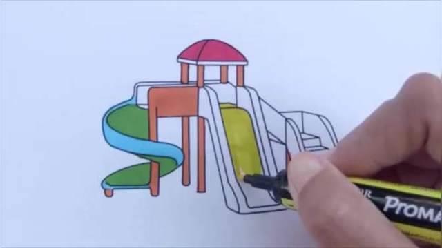滑梯简笔画 滑梯简笔画大全儿童画