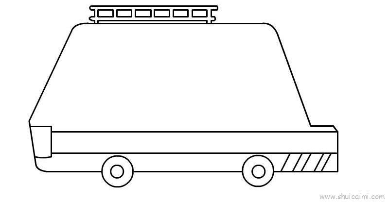 救护车儿童画怎么画 救护车简笔画顺序