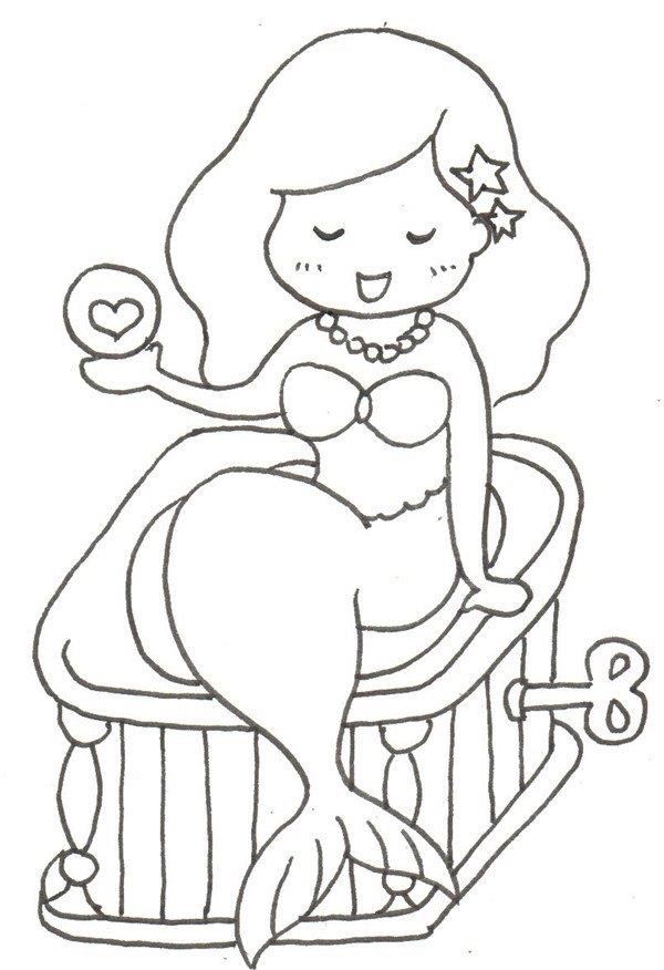 美人鱼简笔画怎么画 美人鱼简笔画步骤