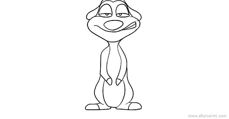 丁满儿童画怎么画 丁满简笔画步骤