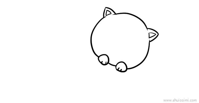 小花猫儿童画怎么画 小花猫简笔画步骤