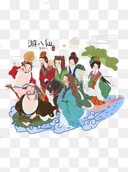 八仙过海年画怎么画 八仙过海年画怎么画简单