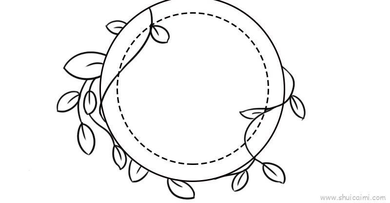 藤蔓边框儿童画怎么画 藤蔓边框简笔画顺序
