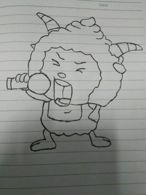 懒羊羊简笔画 懒羊羊简笔画可爱