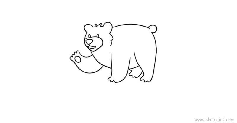 狗熊儿童画怎么画 狗熊简笔画好看