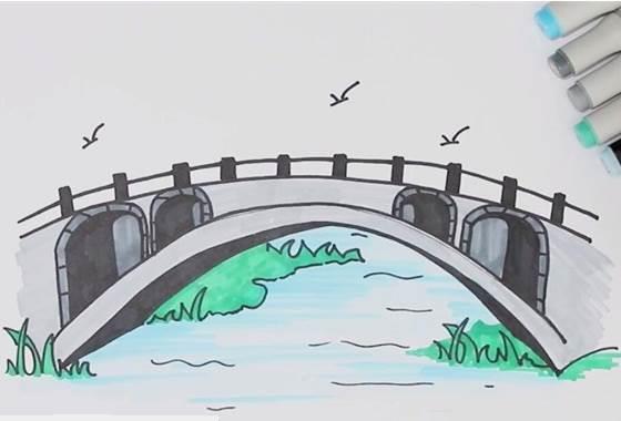 桥的简笔画 桥的简笔画图片