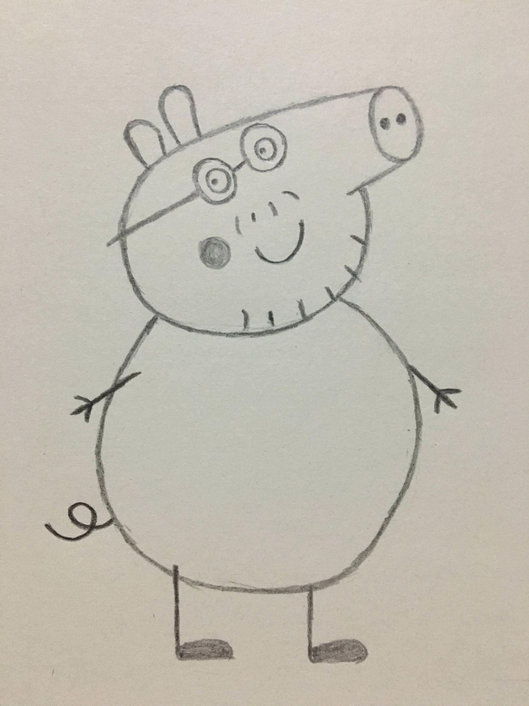 简笔画小猪 简笔画小猪的画法