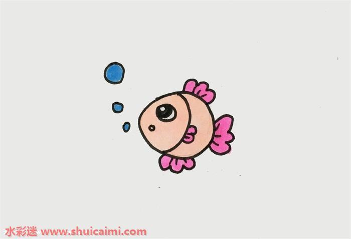 小鱼怎么画 小鱼简笔画步骤图