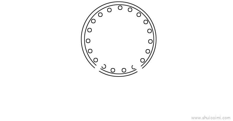 辅首衔环卡通简笔画教学步骤