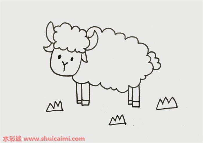 小羊怎么画 小羊简笔画步骤