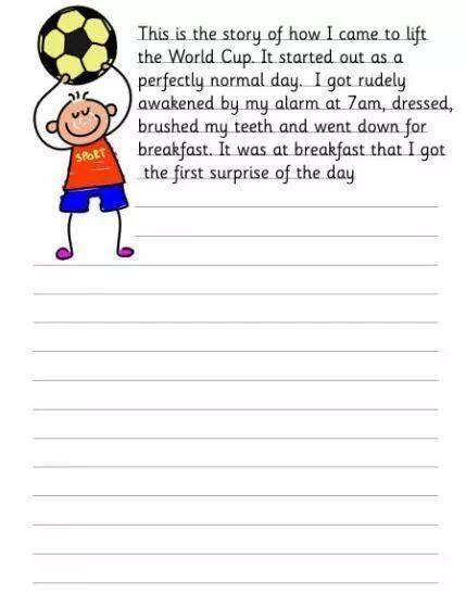 世界杯英文儿歌绘画简笔画 世界杯英文儿歌绘画简笔画