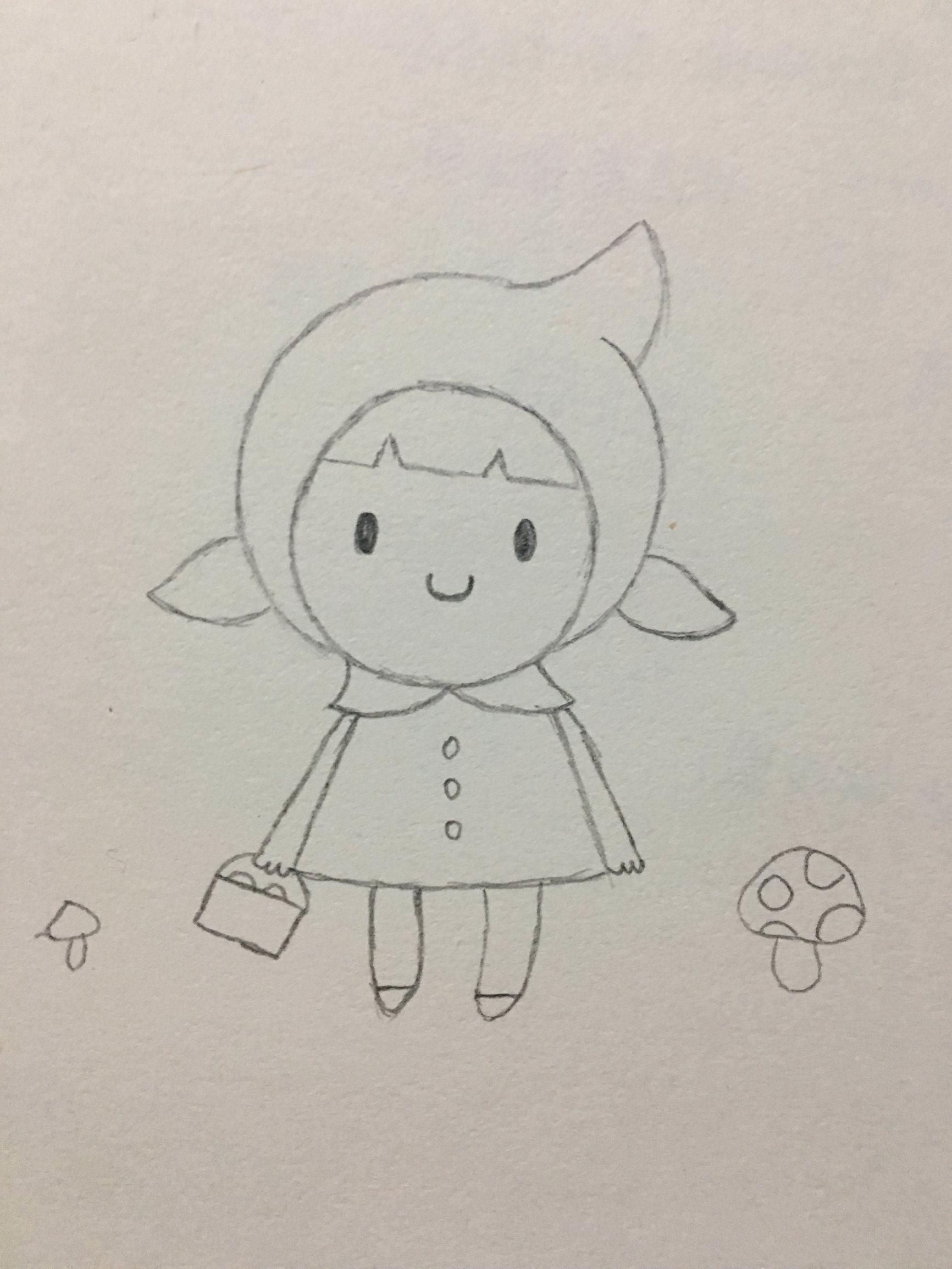 小红帽简笔画 小红帽简笔画简单又漂亮