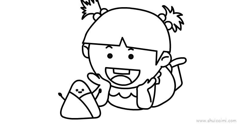 端午节主题儿童画怎么画 端午节主题简笔画顺序