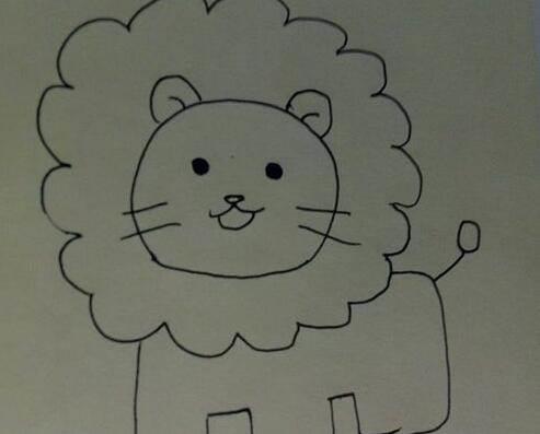 画狮子的简笔画 幼儿画狮子的简笔画