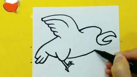 老鹰的简笔画 老鹰的简笔画简单