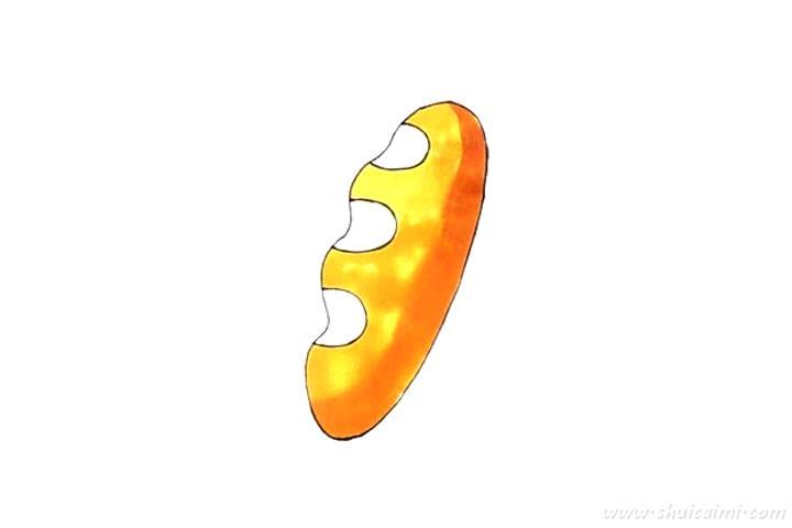 面包怎么画 面包简笔画步骤